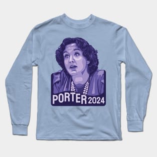 Katie Porter Portrait and Quote Long Sleeve T-Shirt